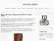 Tablet Screenshot of buchkammer.de